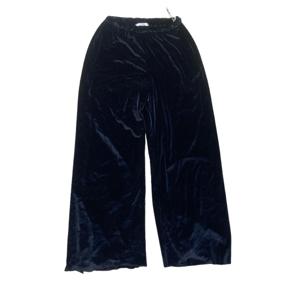 Naeem Khan Velour Pants Women’s size Small in Reflective Black - Picture 2 of 7